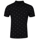 Atticus Men's Flock Polo Shirt - Black - S - Schwarz Bild 1