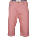 Brave Soul Herren Poland Chino Shorts - Korallenrot - S - Korallenfarben Bild 1