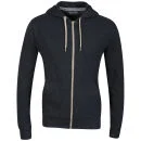 Brave Soul Men's Adriane Hooded Zip Through Sweatshirt - Navy - S - Marineblau Bild 1