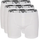 Emporio Armani Men's Button Fly 3-Pack Boxers - White - S - Weiß Bild 1