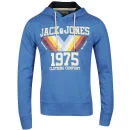 Jack & Jones Men's Mountain Hooded Sweatshirt - Blue - S - Blau Bild 1