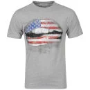 Cinch Men's Lips Photo Print T-Shirt - Grey Marl - S - Grau meliert Bild 1