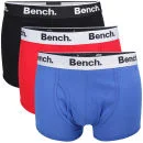 Bench Men's 3-Pack Basic Boxers - Black/Red/Blue - S - Black/Red/Blue Bild 1