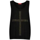 Influence Women's Studded Cross Vest- Black - S-M - Schwarz Bild 1