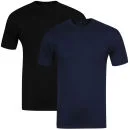Nike Herren Kurzarm T-Shirt Navy/Schwarz 2er-Pack - S - Navy/Black Bild 1