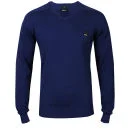 Bench Men's Unbeatable V-Neck Knit - Blue Depths - S - Blue Depths Bild 1