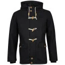 Brave Soul Herren Arizonac Dufflecoat mit Kapuze - Kohle - S - Dunkelgrau Bild 1