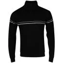 Cutting Edge Men's Wiltshire Half Zip Neck Knit - Black - S - Schwarz Bild 1