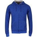 Brave Soul Men's Blur Printed Zip Through Hoody - Royal Blue - S - Royal Blue Bild 1