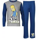 Die Simpsons Jungen Striker Pyjama Set - Grau/Blau - 3-4 Jahre - Grey Marl/Blue Bild 1