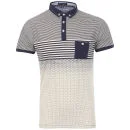 Brave Soul Men's Muse Stipe Panel Polo Shirt - Navy - S - Marineblau Bild 1