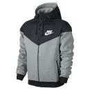 Nike Men's Windrunner Fleece Mix Jacket - Dark Grey Heather - S - Grau Bild 1