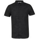 Brave Soul Men's Dwight Short Sleeve Shirt - Navy/Grey - S - Navy/Grey Bild 1