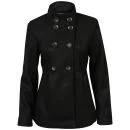 Brave Soul Women's Iark Funnel Neck Coat - Black - 8 - Schwarz Bild 1