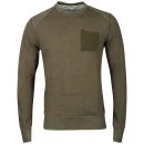 Boxfresh Men's Halle Utility Crew Sweatshirt - Fir Green - S - Fir Green Bild 1