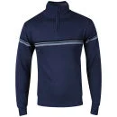Cutting Edge Men's Wiltshire Half Zip Neck Knit - Dark Denim - S - Dark Denim Bild 1