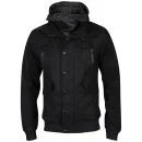 Brave Soul Men's Syndromewool Hooded Jacket - Black - M - Schwarz Bild 1
