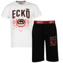 Ecko Men's Loungewear Set - White/Black - S - White/Black Bild 1