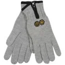 Crosshatch Men's Zipline Knitted Gloves - Light Grey Marl/Black - Eine Größe - Light Grey Marl/Black Bild 1