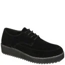 Odeon Women's Lace Up Creepers - Black - 3 - Schwarz Bild 1