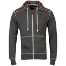 Conspiracy Men's Brett Zip Through Hoody - Charcoal Marl - S - Charcoal Marl Bild 1