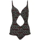 John Galliano Women's 'John For Ever' Swimsuit - Black - 12 - Schwarz Bild 1