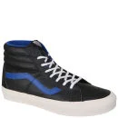 Vans Sk8-Hi Top Leather Trainers - Black / True Blue - 6 - (Leather) black/true blue Bild 1