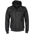 Brave Soul Herren Syndromewool Kapuzenjacke - Kohle - M - Dunkelgrau Bild 1