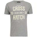 Crosshatch Men's Bankster T-Shirt - Mid Grey Marl - S - Grau Bild 1