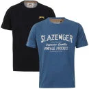 Slazenger Men's 2-Pack T-Shirts - Airforce/Navy - S - Airforce/Navy Bild 1