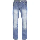 Crosshatch Herren Newport Denim Jeans - Stein - 30S - Steinblau verblasst Bild 1