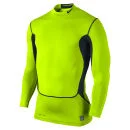 Nike Herren Hyperwarm Dri Fit Kompression Mock Top - Volt Grün - S - Volt Green Bild 1