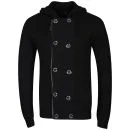 Brave Soul Men's Knitted Double Breasted Cardigan - Black - S - Schwarz Bild 1