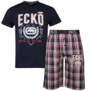 Ecko Men's Loungewear Set -Navy/Checked - S - Navy/Checked Bild 1