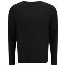 Soul Star Men's Athens Cable Knit Jumper - Black - S - Schwarz Bild 1