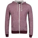Brave Soul Men's Isaac Zip Through Hoody - Burgundy - S - Bordeauxrot Bild 1