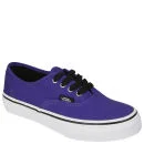 Vans Kids' Authentic Canvas Trainers - Dark Purple/True White - 1 - Dark Purple/True White Bild 1