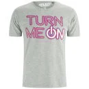 Xplicit Men's Turn Me On T-Shirt - Mid Grey Marl - S - Grau Bild 1
