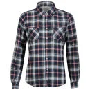 Brave Soul Women's Judy Check Shirt - Grey/Blue/Ecru - XS - Grey/Blue/Ecru Bild 1