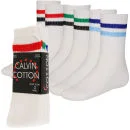Calvin Herren Baumwolle 4 x 3er-Pack Socken - 6-11 - Weiß Bild 1