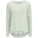 ONLY Women's Lynne Split Back Sweatshirt - Wan Blue - XS/UK 6 - Blau Bild 1