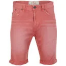 Brave Soul Men's Venice Denim Shorts - Coral - S - Korallenfarben Bild 1