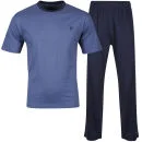 Pierre Cardin Men's Plain Loungewear - Navy - S - Navy Top/Stripped Pants Bild 1