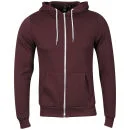 Soul Star Men's Berkley Zip Through Hoody - Burgundy - XS - Bordeauxrot Bild 1