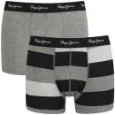 Pepe Jeans Men's Harley Gift Set 2 Pack Boxers - Black/Dark Grey
