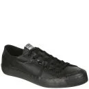 Umbro Men's Milton Low Leather Trainer - Black/Silver - 6 - Schwarz Bild 1