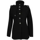 Brave Soul Women's Beaver Cavalry Coat - Black - 10 - Schwarz Bild 1