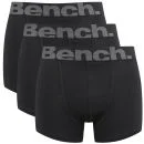 Bench 3-Set Boxershorts für Männer mit großem Logo - Schwarz/Grau - S - Schwarz/Grau Bild 1