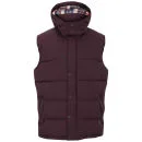 Brave Soul Men's Simple Gilet - Burgundy - S - Bordeauxrot Bild 1