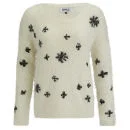 ONLY Women's Crystal Snowflake Christmas Jumper - Whisper White - XS/UK 4 - Whisper White Bild 1